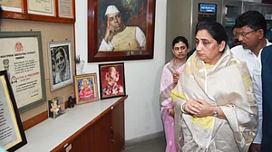 Sunetra Pawar at the Yashwantrao Chavan Memorial after being sworn in as deputy CM
