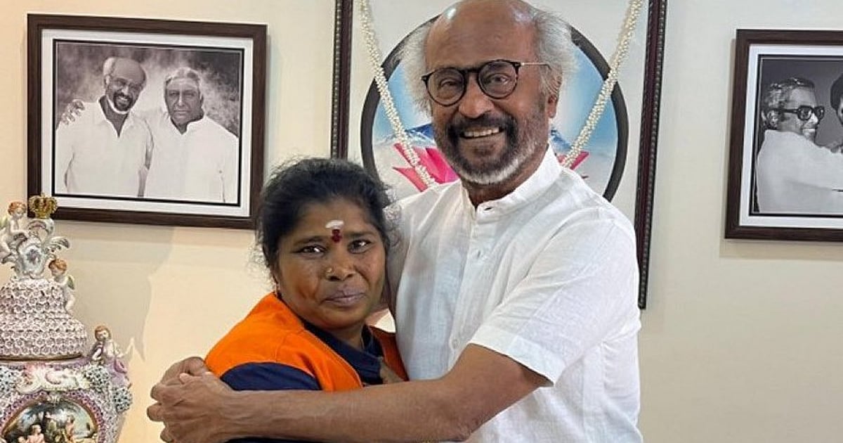 Actor Rajinikanth felicitates sanitation worker for honesty