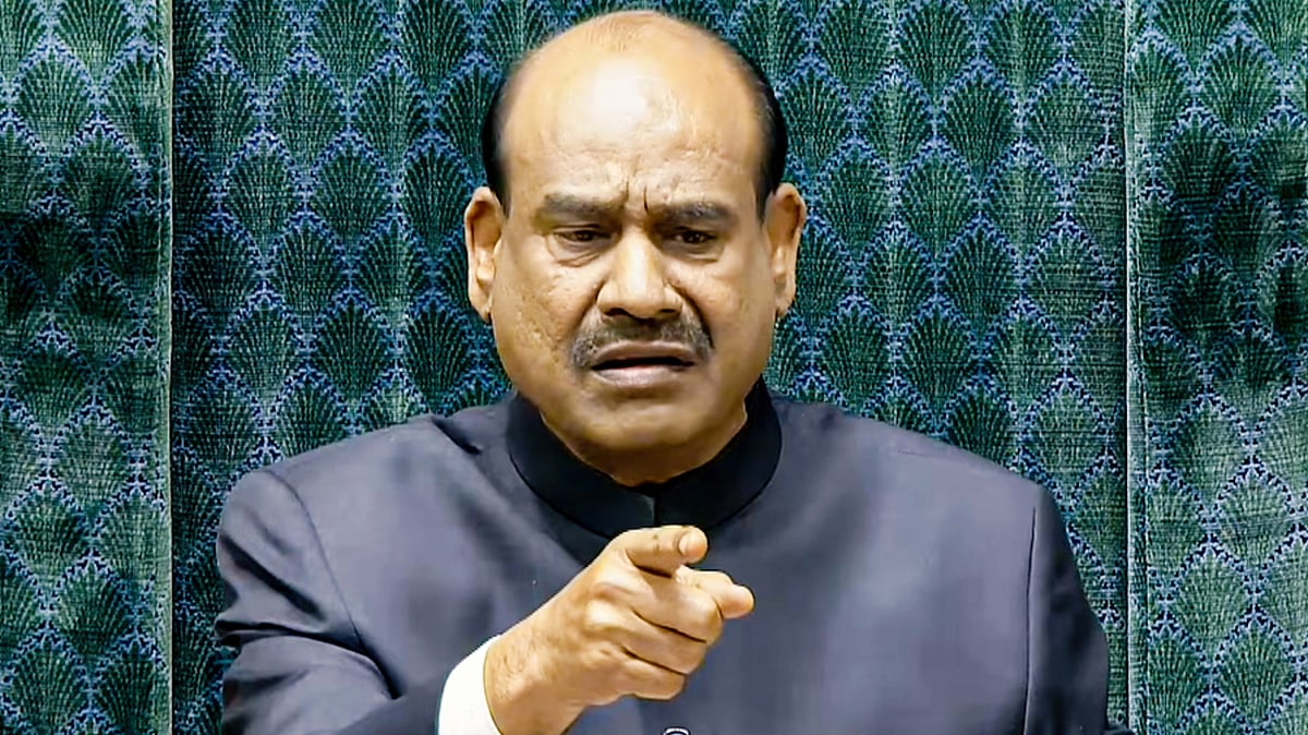 Om Birla conducts proceedings in the House during the Budget session of Parliament, 2 Feb