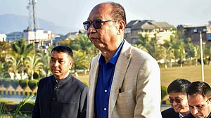 Manipur CM Yumnam Khemchand Singh in Imphal.