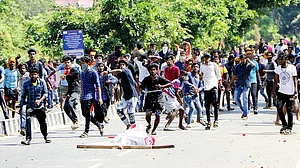 File photo of the violence during the Sabarimala agitation