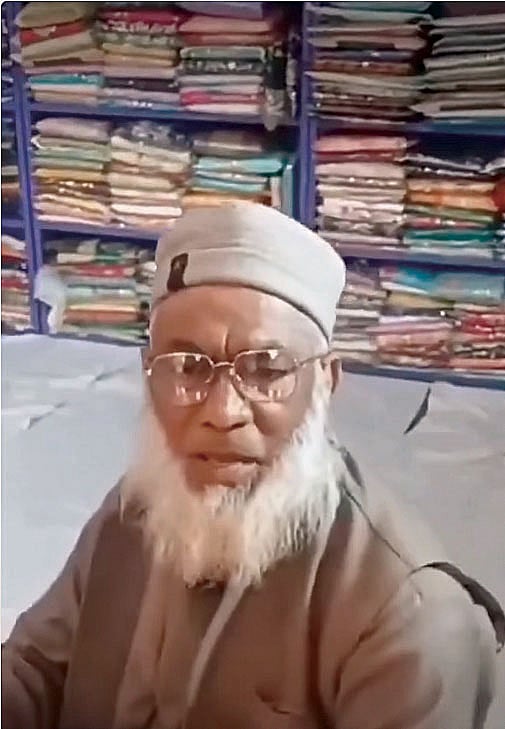 Wakeel Ahmed in his shop