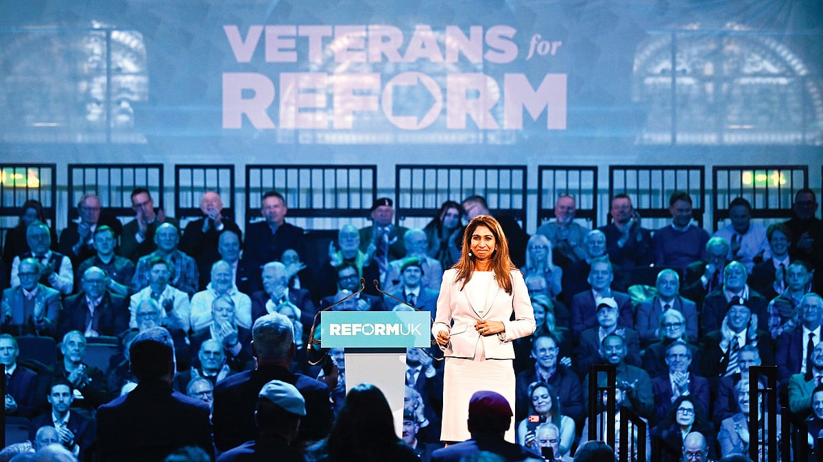 Former Conservative home secretary Suella Braverman, now with Reform UK 