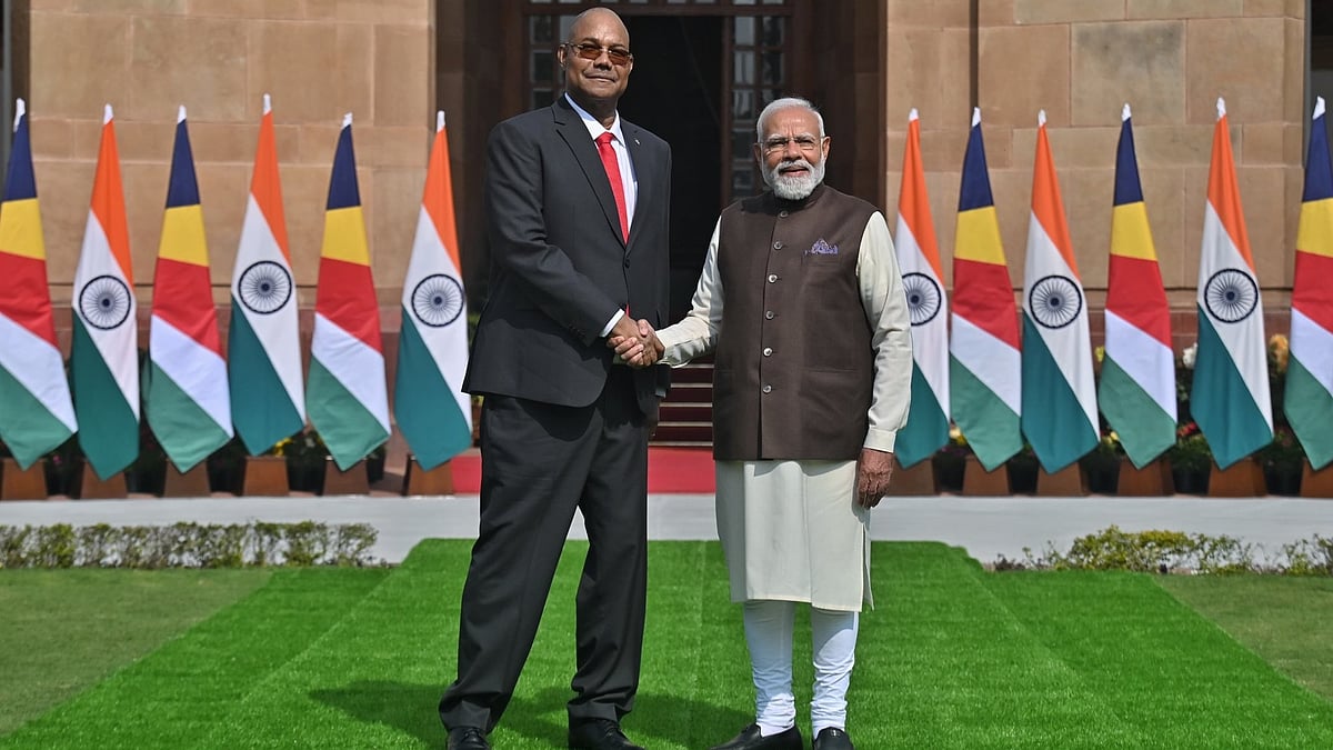 President Dr. Patrick Herminie of Seychelles with PM Modi