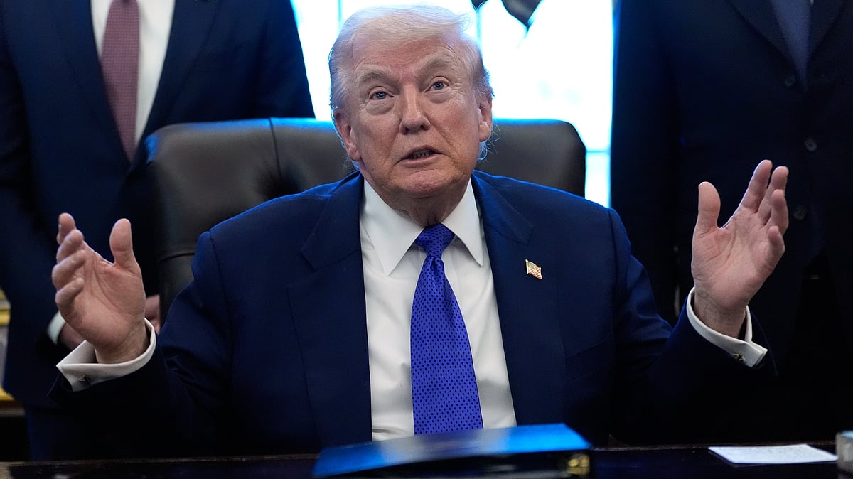 Donald Trump speaks at White House.