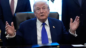 Donald Trump speaks at White House.