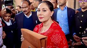 Rajasthan deputy CM and finance minister Diya Kumari at the presentation of the state Budget