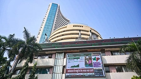 BSE building at Dalal Street in Mumbai.