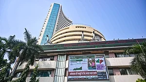 BSE building at Dalal Street in Mumbai.