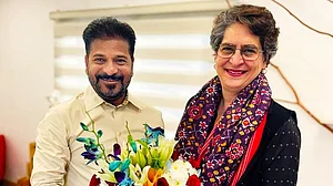 Telangana civic polls: Congress takes clear lead, Revanth briefs Priyanka