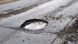 Representative image of a pothole.