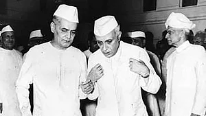‘Father of the Lok Sabha’ G.V. Mavalankar with Jawaharlal Nehru