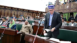 Omar Abdullah in the J&K Assembly