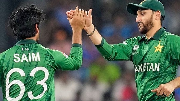 Salman Agha (right) and Saim Ayub are two of the Pakistan stars enrolled for auction