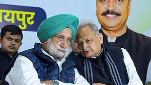 Ashok Gehlot (right)