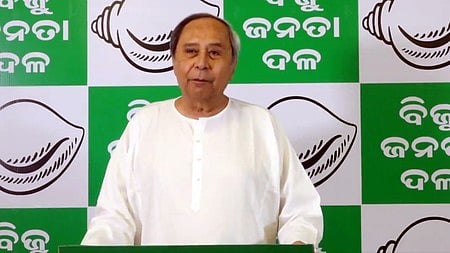 Leader of the Opposition and BJD president Naveen Patnaik.