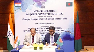 The flow in the Ganga has reduced considerably since the water-sharing treaty was signed in 1996