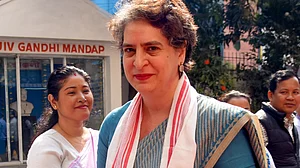 Priyanka Gandhi Vadra in Guwahati on 20 February.
