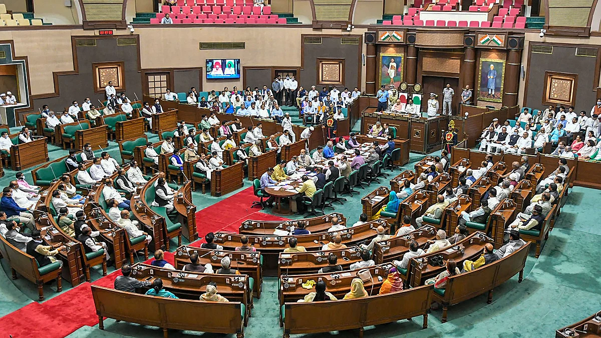 Representative image of a legislative assembly session in progress.