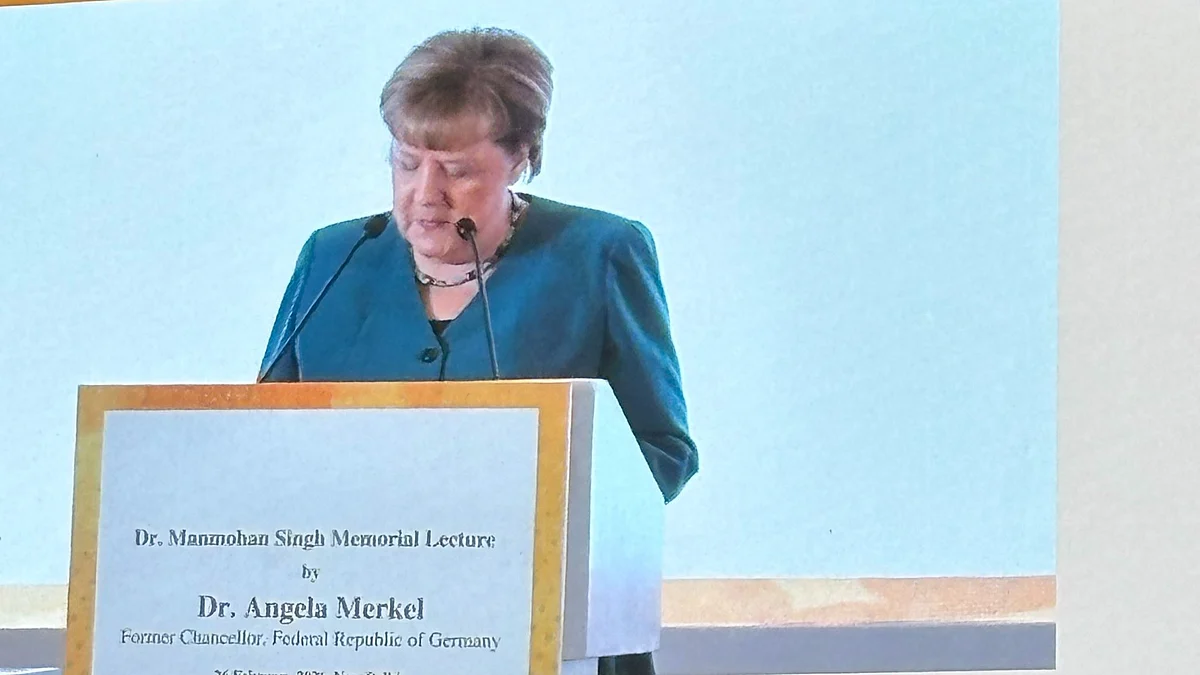 Former German chancellor Angela Merkel.