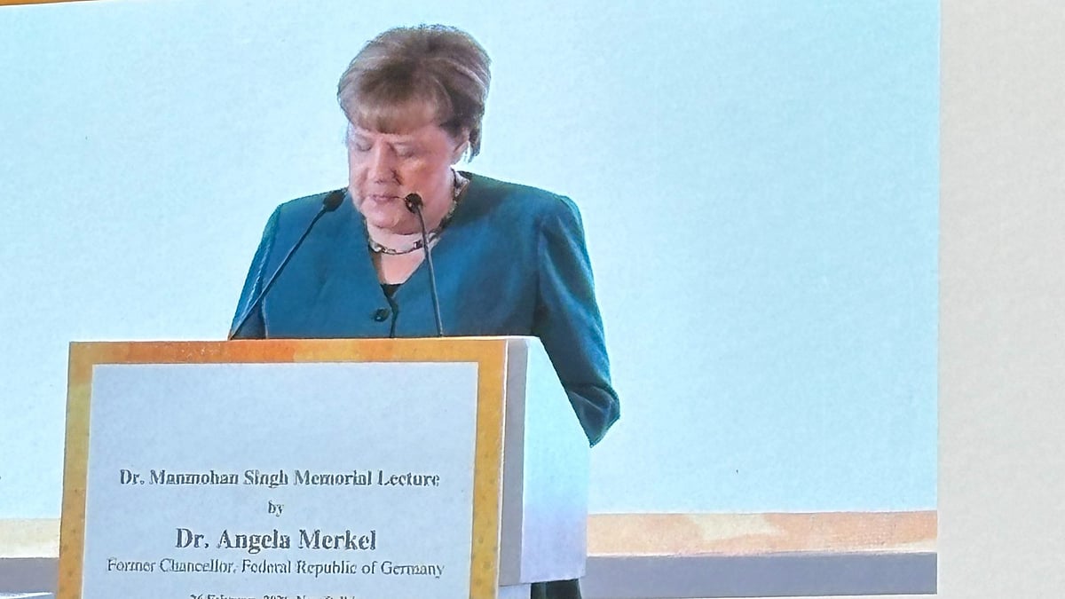Former German chancellor Angela Merkel.