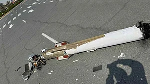 Part of missile show down by UAE