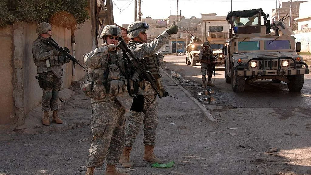 US Army troops in Iraq. 