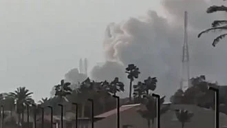 Video screenshot of the Ras Tanura facility
