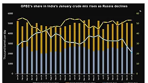 India's January crude mix