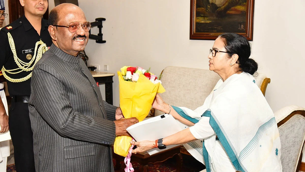 C.V. Ananda Bose and Mamata Banerjee in happier times 