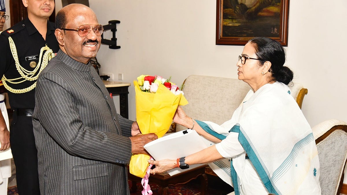 C.V. Ananda Bose and Mamata Banerjee in happier times 
