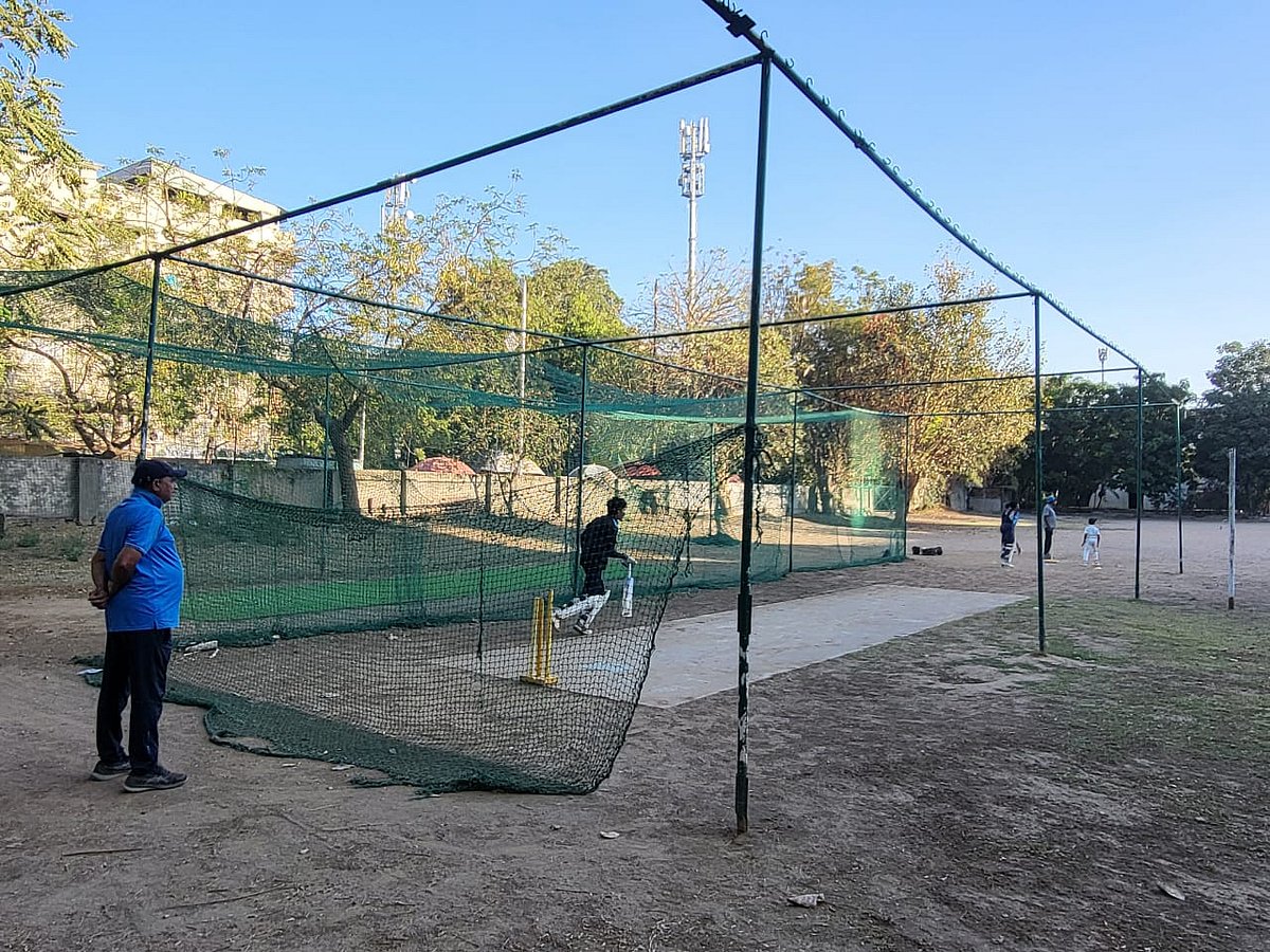 The Nirman High School nets, where Bumrah once came charging in