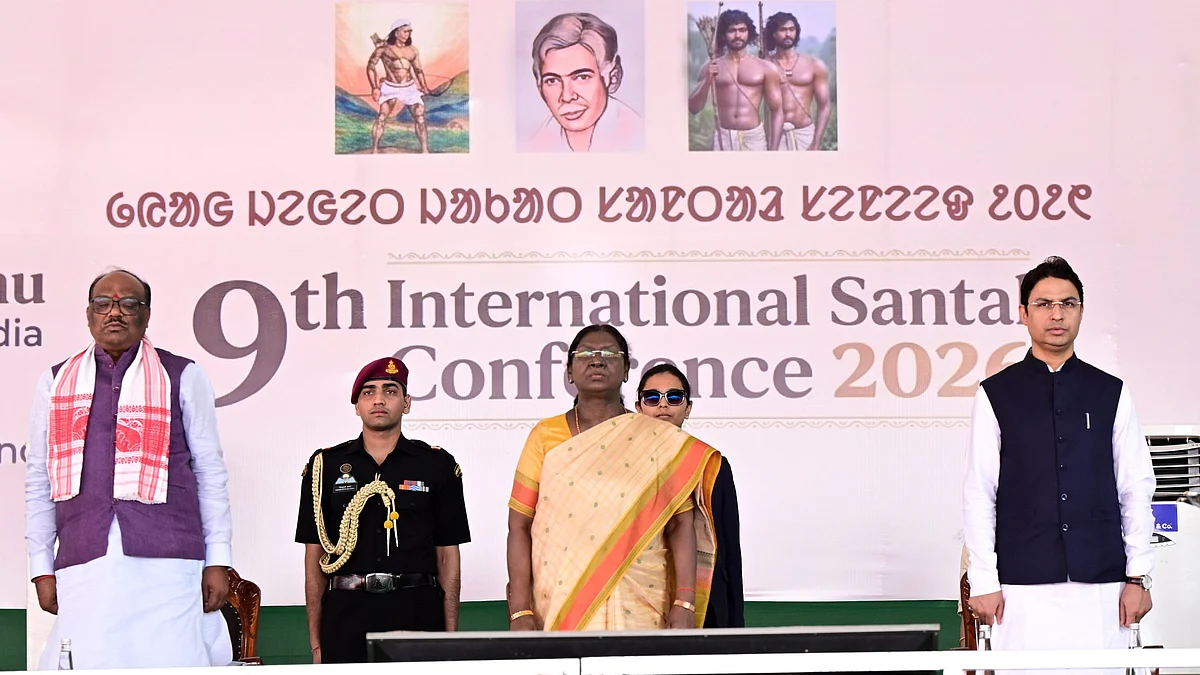 President Droupadi Murmu graced the 9th International Santal Conference at Darjeeling