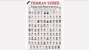 'Trump, look them in the eyes': Tehran Times front page shows children killed by US strike on school