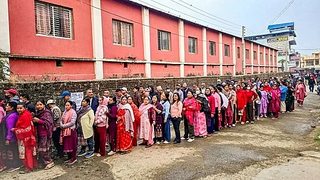 File photo of voters in Nepal