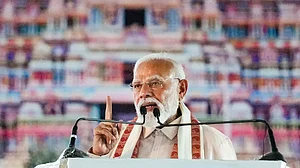PM Narendra Modi at an NDA campaign meeting in Tiruchirapalli, Tamil Nadu, 11 March