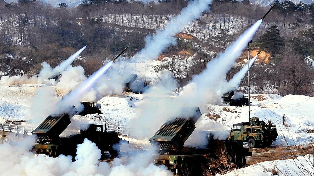North Korea fires around 10 ballistic missiles amid US–South Korea military drills