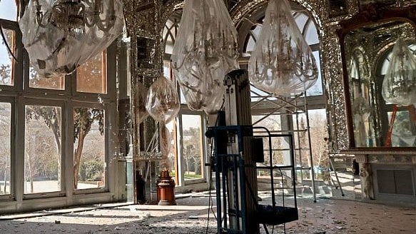 Golestan Palace damaged after US–Israel strikes hit parts of Tehran.