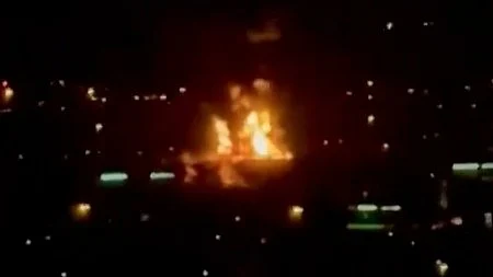 Drone attack on a fuel tank near Dubai airport