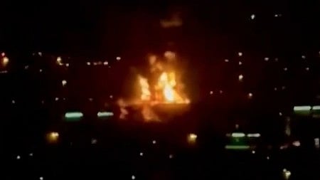 Drone attack on a fuel tank near Dubai airport