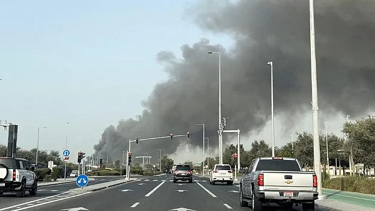 Visuals of an attack in Abu Dhabi