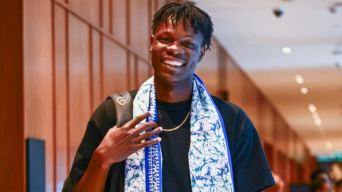 IPL 2026: Buzz around giant Blessing as he arrives to play for the Knights 