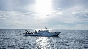 Suspected drug-trafficking vessel in the eastern Pacific Ocean