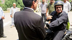 Justice Atul Sreedharan’s reputation preceded him in UP. Seen here ticking off the police in J&K