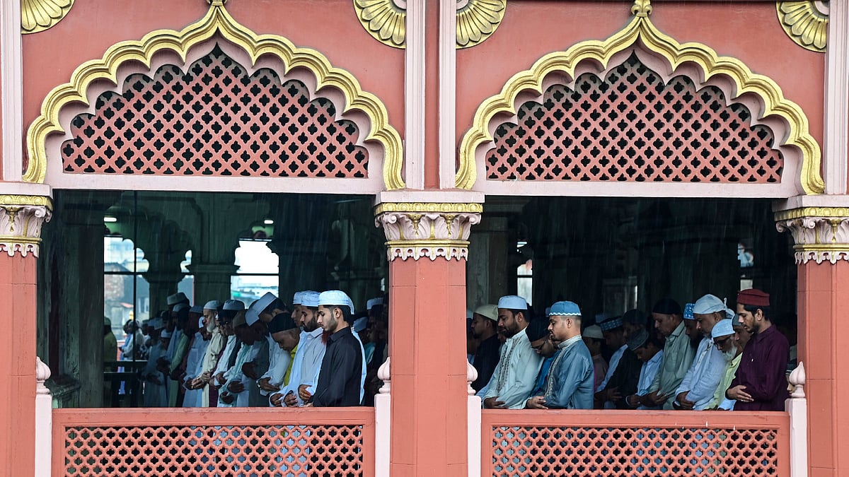Eid prayers being offered at Nakhoda Masjid in Kolkata