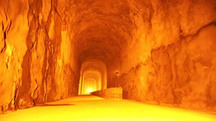 An underground gas storage cavern 