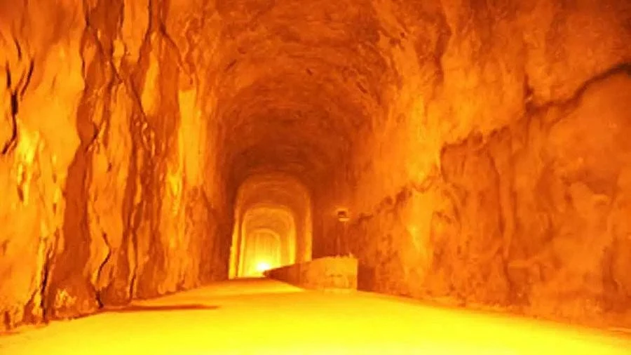 An underground gas storage cavern 