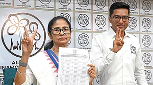 ‘Bring it on, BJP!’ Mamata and Abhishek Banerjee with a list of TMC election candidates