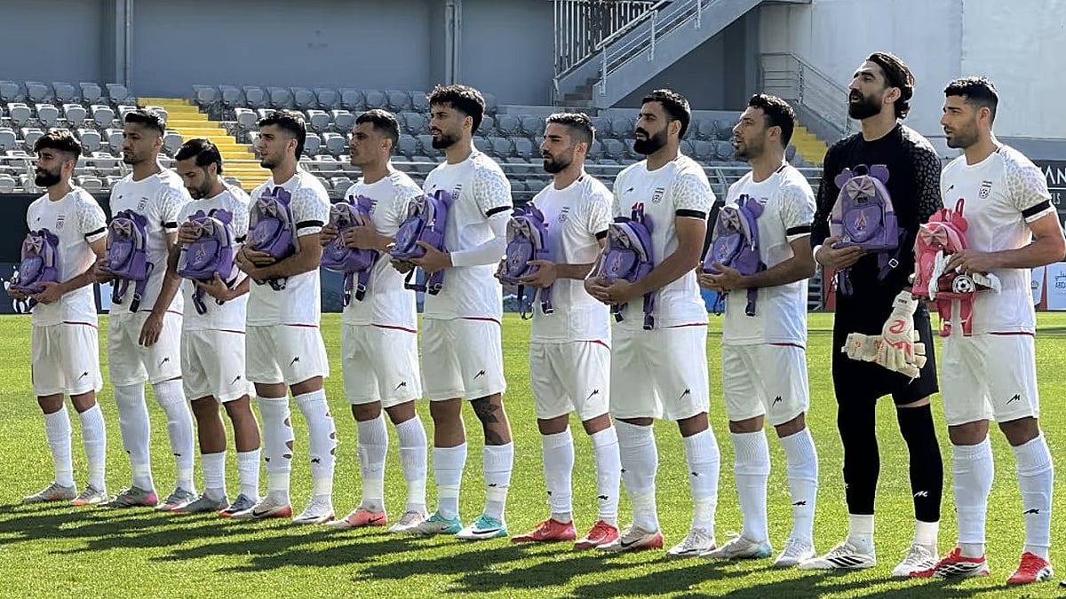 Iran team's poignant protest    made headlines