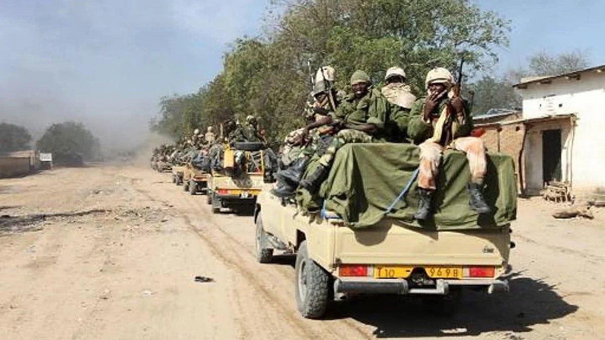 Army personnel patrol violence-hit areas in Haiti.